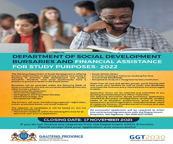 Department of Social Development Bursaries and Financial Assistance for Study Purposes - 2022.jpg